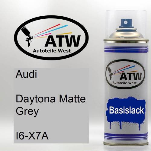 Audi, Daytona Matte Grey, I6-X7A: 400ml Sprühdose, von ATW Autoteile West.